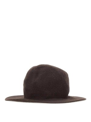BORSALINO: hats & caps - Brown rounded-crown hat