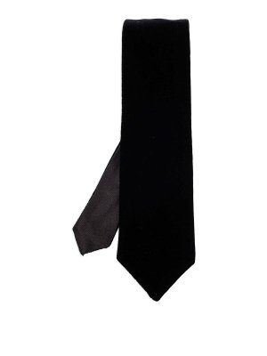 GIORGIO ARMANI: ties & bow ties - Black classic tie
