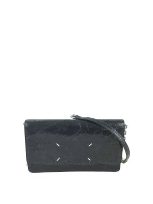 Maison Margiela: wallets & purses - Dark zip pouch with wrist strap