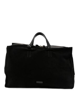 GIORGIO ARMANI: totes bags - Black top-handle holdall