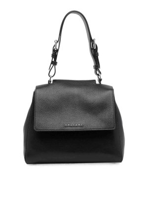 ORCIANI: shopper - Borsa scura con patta e tracolla