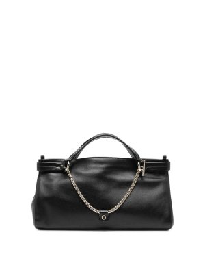 ORCIANI: totes bags - Black handbag with chain strap