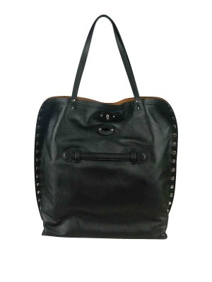 ZANELLATO: shopper - Borsa nera a mano con manici lunghi