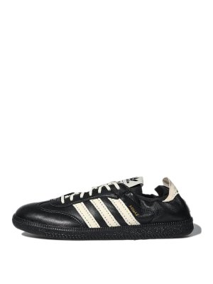 Adidas Originals: trainers - Black sneakers with cream stripes