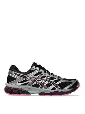 ASICS: trainers - Black sneakers with silver-tone panels