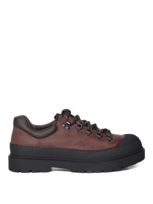 BIRKENSTOCK: sandals - Brown lace-up Prescott shoes