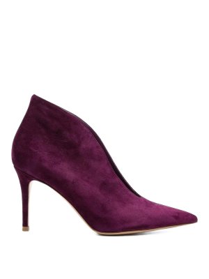 Gianvito Rossi: Botines - Botines - Rojo Oscuro