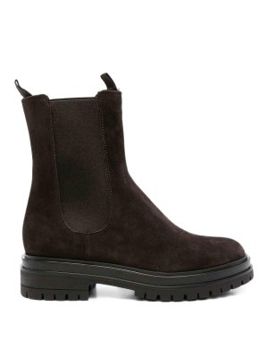 Gianvito Rossi: boots - Dark brown Chelsea boots