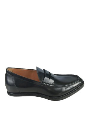 Maison Margiela: flat shoes - Black split-toe loafers