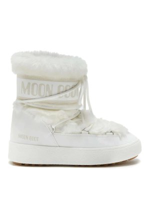 Moon Boot: boots - White padded ankle boots