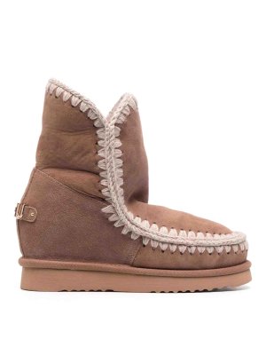 MOU: boots - Dusty pink stitched ankle boots
