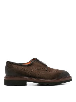 SANTONI: フラットシューズ - フラットシューズ - ブラウン