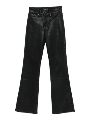 7 FOR ALL MANKIND: jeans bootcut - Jeans a zampa in denim rivestito