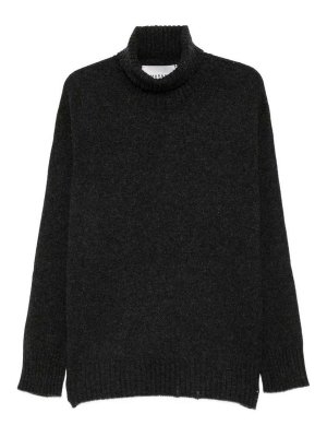 AMARANTO: Turtlenecks & Polo necks - Anthracite wool