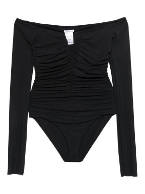 AMAZUÌN: Tops & Tank tops - Black off-shoulder bodysuit