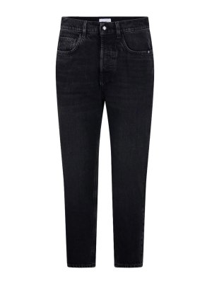 AMISH: straight leg jeans - Jeremiah black cotton denim jeans