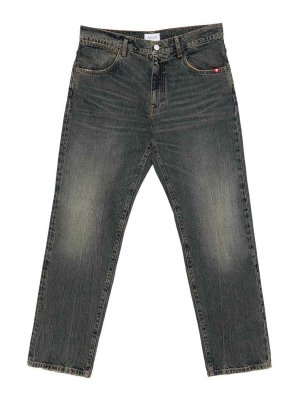 AMISH: Straight Leg Jeans - Straight Leg Jeans - Grau