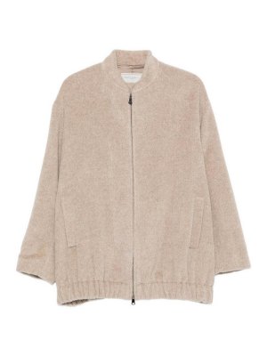 ANTONELLI FIRENZE: bombers - Wool-blend zip-up cipresso bomber jacket