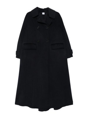 ASPESI: long coats - Long dark blue wool coat