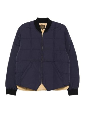 CHESPEAKE: padded jackets - Dark blue short quilted down jacket