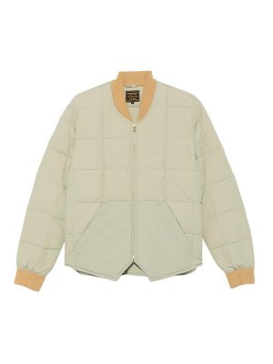 CHESPEAKE: padded jackets - Light green short quilted down jacket
