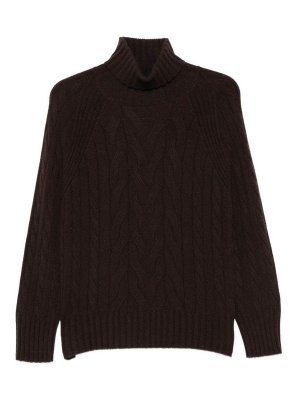 D.EXTERIOR: maglia a collo alto e polo - Maglione a collo alto in cashmere marrone