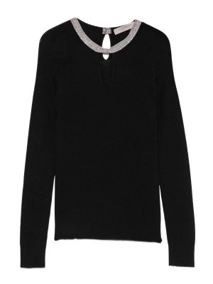 D.EXTERIOR: Pull col rond - Pull Col Rond - Noir