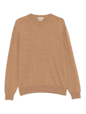 DANIELE FIESOLI: Strickpullover mit Rundhalsausschnitt - Rundhalspullover - Braun