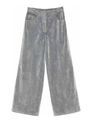 FORTE FORTE: pantaloni casual - Pantaloni grigi morbidi con tasche