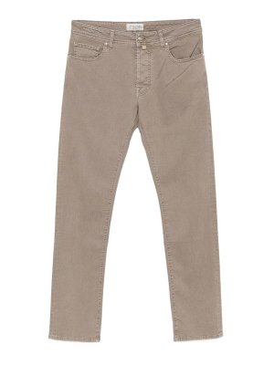 JACOB COHEN: casual trousers - Long taupe trousers