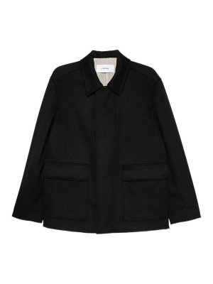 LARDINI: casual jackets - Black wool jacket