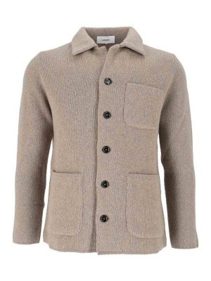 LARDINI: giacche casual - Giacca di lana con bottoni a contrasto