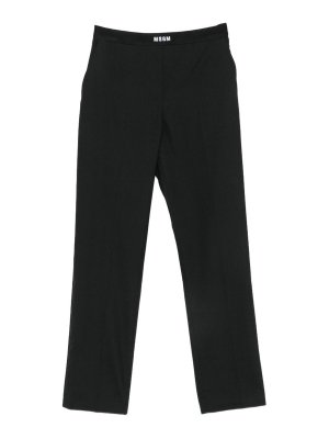 m.s.g.m.: pantaloni casual - Pantaloni casual neri