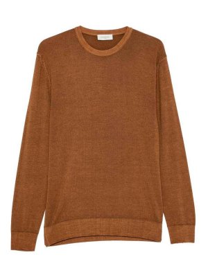 PIACENZA CASHMERE: Suéteres con cuello pico - Suéter Cuello Redondo - Marrón