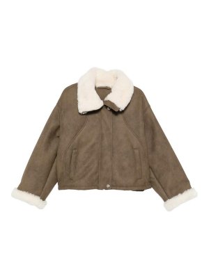 STAND STUDIO: Lederjacken - Lederjacke - Braun