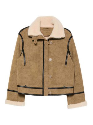STAND STUDIO: Lederjacken - Lederjacke - Beige