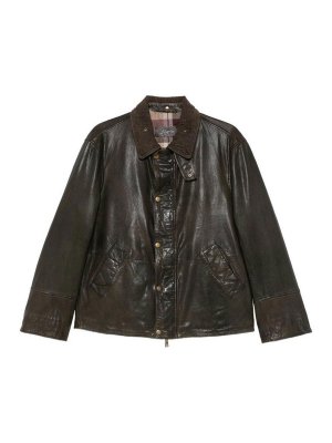 THE JACK AND JACKIE LEATHERS: Lederjacken - Lederjacke - Grün