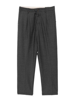 WHITE SAND: pantaloni casual - Pantaloni grigi in misto lana