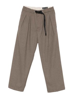 WHITE SAND: pantaloni sport - Pantaloni color tortora con coulisse in vita