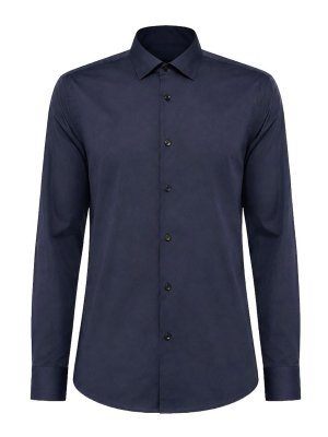 XACUS: casual jackets - Blue long-sleeved shirt