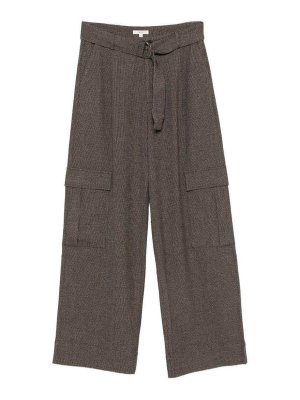 YERSE: pantaloni casual - Pantaloni cargo morbidi con cintura in vita