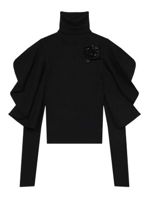 BLUMARINE: Pull col rond - Pull Col Rond - Noir