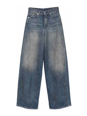 NINE IN THE MORNING: jeans dritti, a sigaretta - Jeans lunghi con lavaggio acido