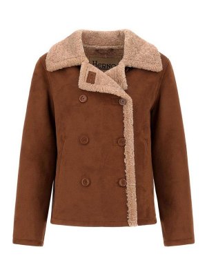 HERNO: Lederjacken - Lederjacke - Braun