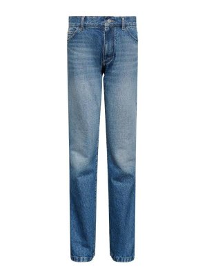 MM6 MAISON MARGIELA: blazers - Light blue straight-leg jeans