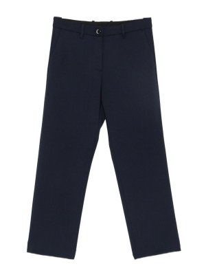 NINE IN THE MORNING: casual trousers - Navy blue regular trousers