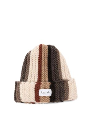 AMISH: beanies - Nomad ribbed beanie in shades of brown