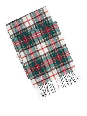 SEBAGO: scarves - Caleb wool scarf with a white