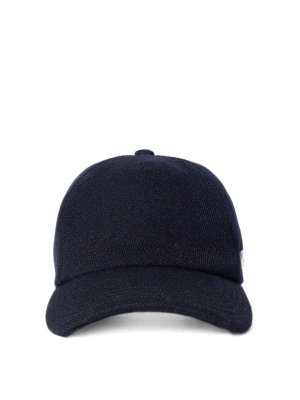 JACQUEMUS: hats & caps - Navy blue cotton baseball cap