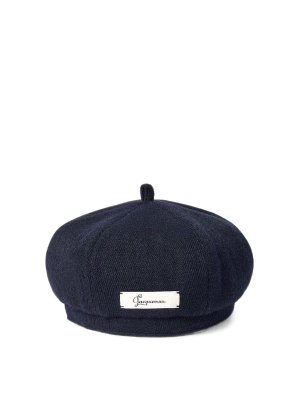 JACQUEMUS: hats & caps - Le beret cavallo hat with logo